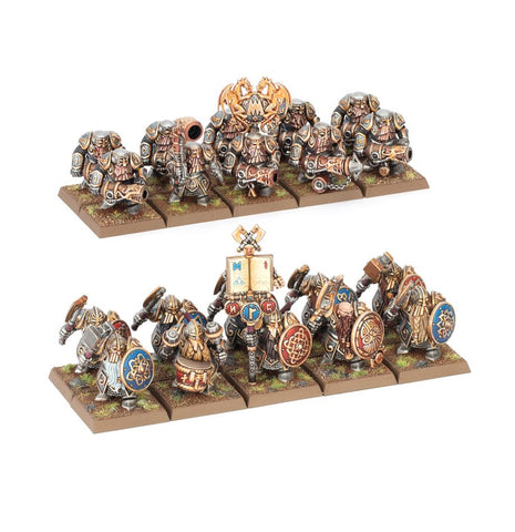 Dit is een afbeelding van het miniatuur Dwarf Ironbreakers - Dwarfen Mountain Holds voor het spel Warhammer, te koop bij Tabletop Miniature Wargames spellenwinkel Speldorado in delft
