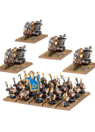 Dit is een afbeelding van het miniatuur Dwarf Miners - Dwarfen Mountain Holds voor het spel Warhammer, te koop bij Tabletop Miniature Wargames spellenwinkel Speldorado in delft