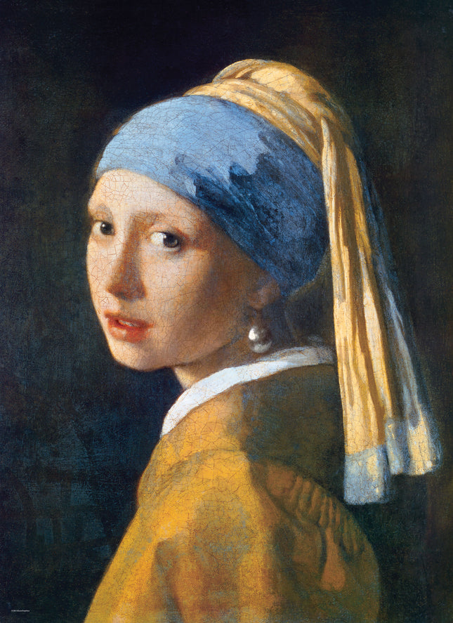 Dit is een foto van het spel Girl with the Pearl Earring - Johannes Vermeer te koop bij Speldorado Spellenwinkel Delft