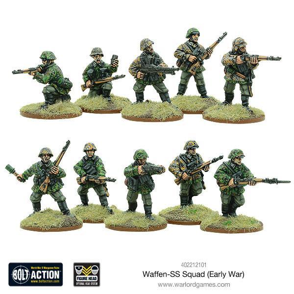 Dit is een foto van het spel Early War Waffen-SS Squad (1939-1942) te koop bij Speldorado Spellenwinkel Delft