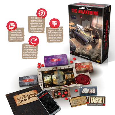 Dit is een foto van het spel Escape Tales the Awakening EN te koop bij Speldorado Spellenwinkel Delft