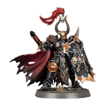 Dit is een afbeelding van het miniatuur Exalted Hero Of Chaos - Slaves to Darkness voor het spel Warhammer, te koop bij Tabletop Miniature Wargames spellenwinkel Speldorado in delft