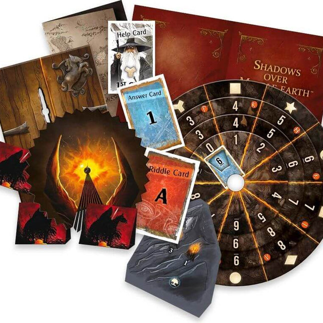 Dit is een foto van het spel Schaduwen Boven MiddenAarde - Exit te koop bij Speldorado Spellenwinkel Delft