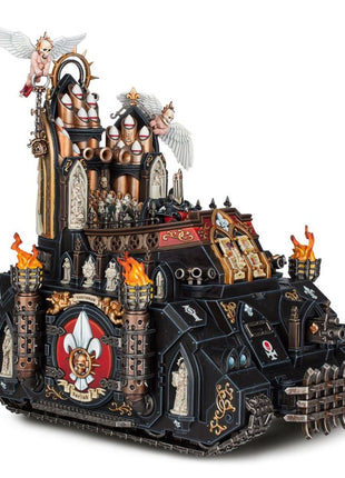 Dit is een afbeelding van het miniatuur Exorcist- Adepta Sororitas voor het spel Warhammer, te koop bij Tabletop Miniature Wargames spellenwinkel Speldorado in delft