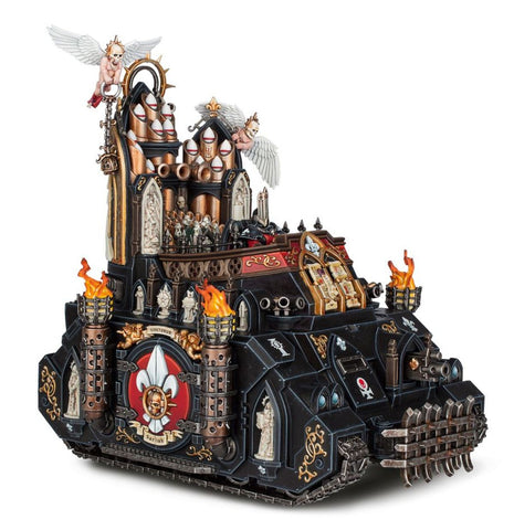 Dit is een afbeelding van het miniatuur Exorcist- Adepta Sororitas voor het spel Warhammer, te koop bij Tabletop Miniature Wargames spellenwinkel Speldorado in delft