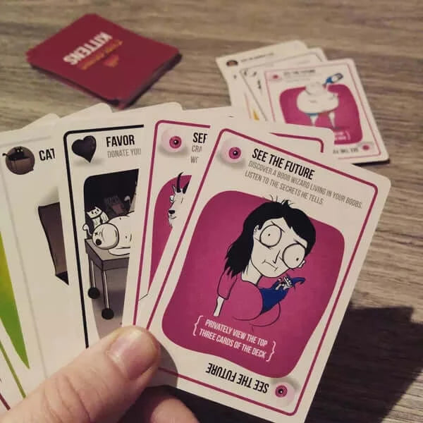 Dit is een foto van het spel Exploding Kittens NSFW 18+ NL te koop bij Speldorado Spellenwinkel Delft