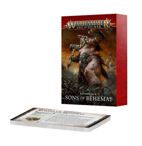 Dit is een afbeelding van het miniatuur Faction Pack - Sons Of Behemat (Eng) voor het spel Warhammer, te koop bij Tabletop Miniature Wargames spellenwinkel Speldorado in delft