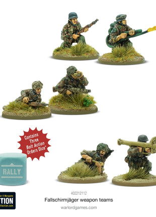 Dit is een foto van het spel Fallschirmjäger Weapons Teams te koop bij Speldorado Spellenwinkel Delft