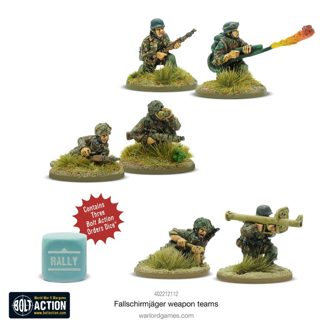 Dit is een foto van het spel Fallschirmjäger Weapons Teams te koop bij Speldorado Spellenwinkel Delft