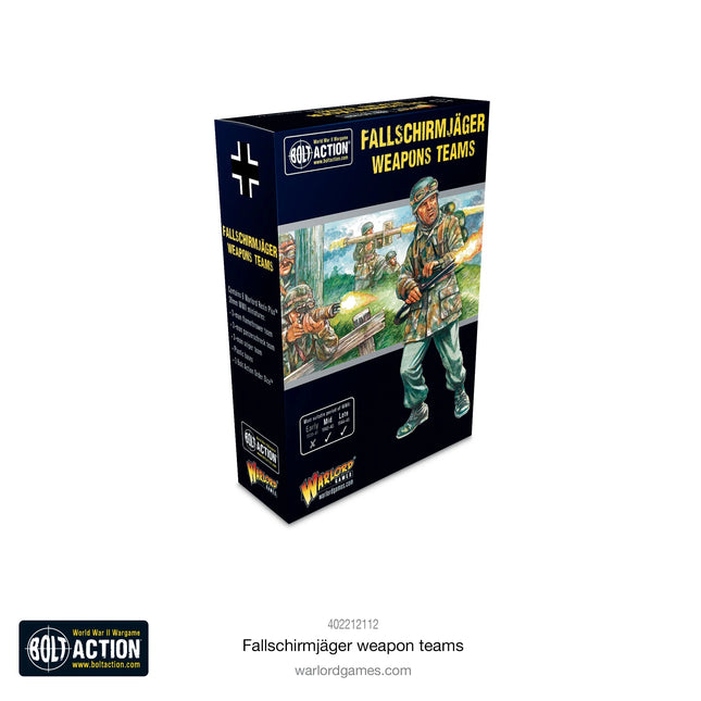 Dit is een foto van het spel Fallschirmjäger Weapons Teams te koop bij Speldorado Spellenwinkel Delft