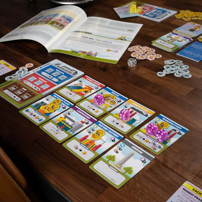 Dit is een foto van het spel Fantastic Factories te koop bij Speldorado Spellenwinkel Delft