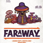 Speldoos van Faraway, een coöperatief spel over ontdekking, overleving en unieke ecosystemen.