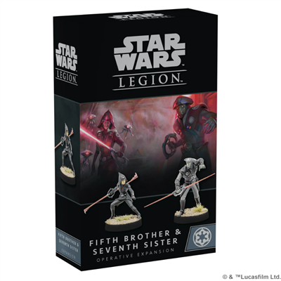 Dit is een foto van het spel Fifth Brother & Seventh Sister Expansion - EN - Star Wars Legion te koop bij Speldorado Spellenwinkel Delft