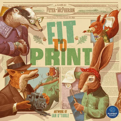 Fit to Print – strategisch bordspel – 1 tot 6 spelers