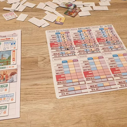 Dit is een foto van het spel Fit to Print te koop bij Speldorado Spellenwinkel Delft