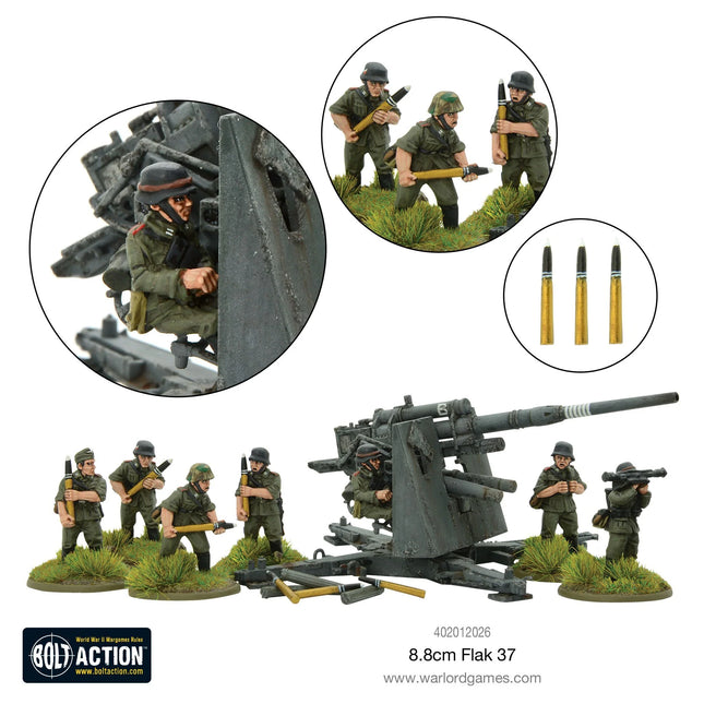 Dit is een foto van het spel German Heer 8.8cm Flak 37 te koop bij Speldorado Spellenwinkel Delft