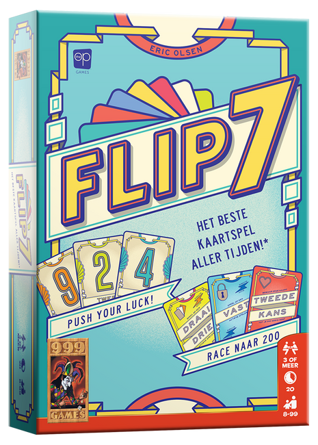 Flip 7 actiekaarten zoals Second Chance, Flip Three en Freeze – verrassende wendingen in dit snel & toegankelijk push‑your‑luck spel.