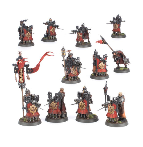 Dit is een afbeelding van het miniatuur Freeguild Fusiliers - Cities of Sigmar voor het spel Warhammer, te koop bij Tabletop Miniature Wargames spellenwinkel Speldorado in delft