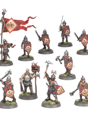 Dit is een afbeelding van het miniatuur Freeguild Steelhelms - Cities of Sigmar voor het spel Warhammer, te koop bij Tabletop Miniature Wargames spellenwinkel Speldorado in delft