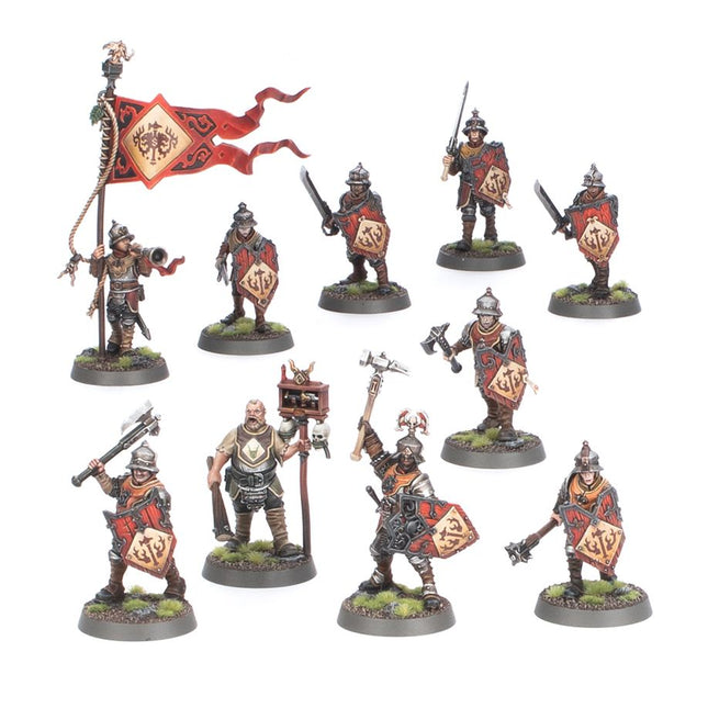 Dit is een afbeelding van het miniatuur Freeguild Steelhelms - Cities of Sigmar voor het spel Warhammer, te koop bij Tabletop Miniature Wargames spellenwinkel Speldorado in delft