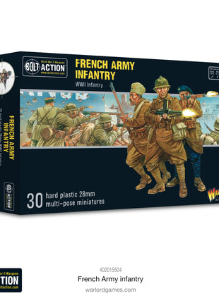 French Army Infantry voor Bolt Action - fransen infantry schaal 1:58 miniatuur