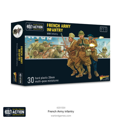 French Army Infantry voor Bolt Action - fransen infantry schaal 1:58 miniatuur