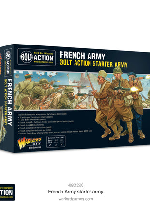French Army Starter Army voor Bolt Action - fransen infantry schaal 1:58 miniatuur