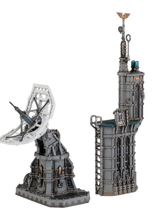 Dit is een afbeelding van het miniatuur Battlezone Fronterisvox-Antenna/Auspex Shrine - Battlezone voor het spel Warhammer, te koop bij Tabletop Miniature Wargames spellenwinkel Speldorado in delft