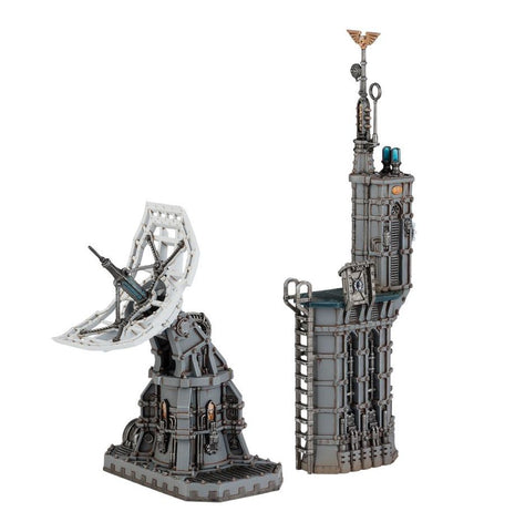 Dit is een afbeelding van het miniatuur Battlezone Fronterisvox-Antenna/Auspex Shrine - Battlezone voor het spel Warhammer, te koop bij Tabletop Miniature Wargames spellenwinkel Speldorado in delft
