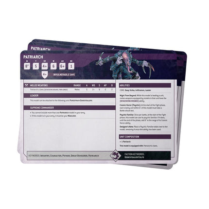 datasheet cards: genestealer cults (eng)