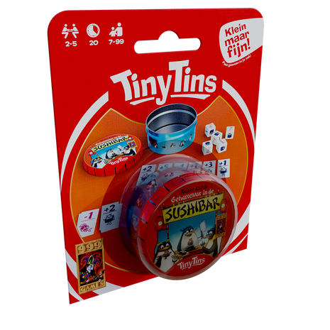 Geharrewar in de Sushibar- tiny tins – gezellig dobbelspel – 2 tot 4 spelers