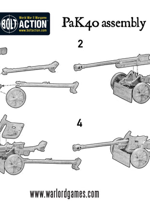 Dit is een foto van het spel German Heer (Winter) 75mm Pak 40 Anti Tank Gun te koop bij Speldorado Spellenwinkel Delft