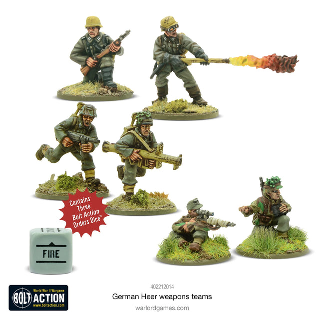 Dit is een foto van het spel German Heer Weapons Teams te koop bij Speldorado Spellenwinkel Delft