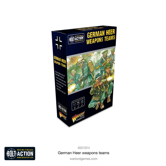 Dit is een foto van het spel German Heer Weapons Teams te koop bij Speldorado Spellenwinkel Delft
