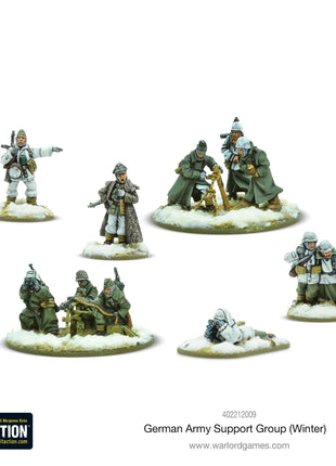 Dit is een foto van het spel German Heer (Winter) Support Group (HQ, Mortar & MMG) te koop bij Speldorado Spellenwinkel Delft