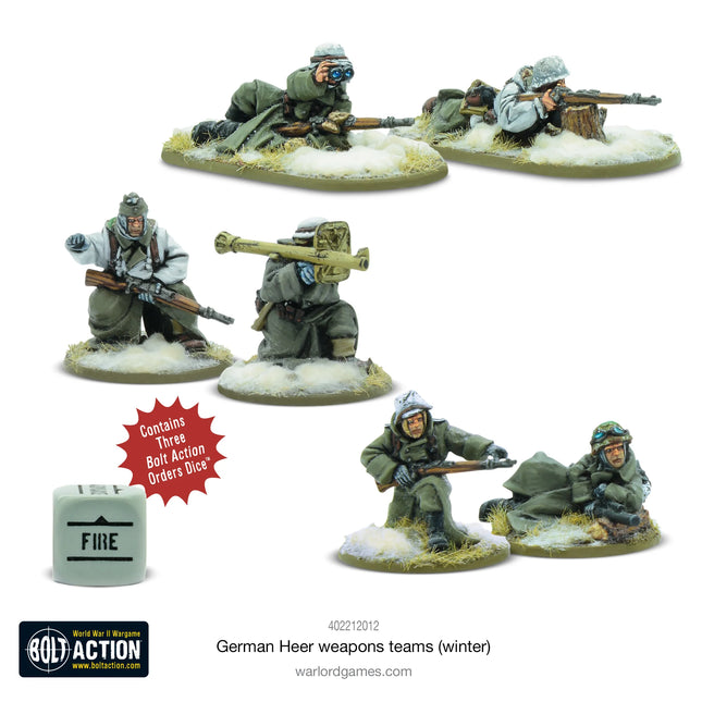 Dit is een foto van het spel German Heer (Winter) Weapons Teams te koop bij Speldorado Spellenwinkel Delft