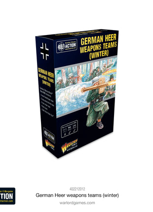 German Heer (Winter) Weapons Teams voor Bolt Action - duitsers infantry schaal 1:58 miniatuur