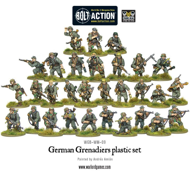 Dit is een foto van het spel German Grenadiers Starter Army te koop bij Speldorado Spellenwinkel Delft