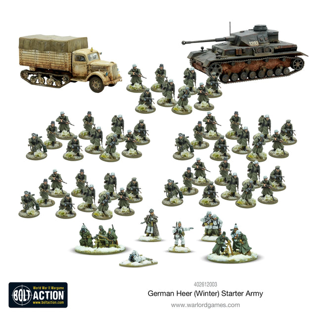 Dit is een foto van het spel German Heer Winter Starter Army te koop bij Speldorado Spellenwinkel Delft