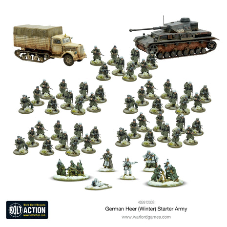 Dit is een foto van het spel German Heer Winter Starter Army te koop bij Speldorado Spellenwinkel Delft