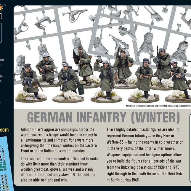Dit is een foto van het spel German Infantry (Winter) te koop bij Speldorado Spellenwinkel Delft