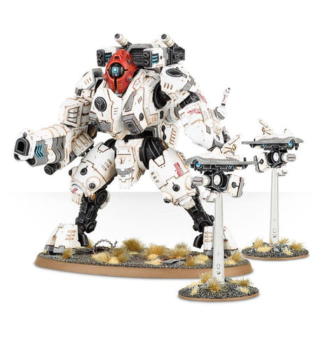 Dit is een afbeelding van het miniatuur Ghostkeel Battlesuit - Tau Empire voor het spel Warhammer, te koop bij Tabletop Miniature Wargames spellenwinkel Speldorado in delft