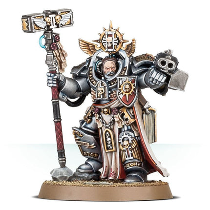 Dit is een afbeelding van het miniatuur Grand Master Voldus - Grey Knights voor het spel Warhammer, te koop bij Tabletop Miniature Wargames spellenwinkel Speldorado in delft