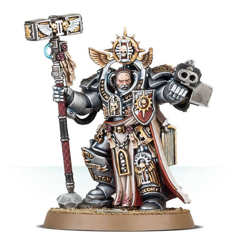 Dit is een afbeelding van het miniatuur Grand Master Voldus - Grey Knights voor het spel Warhammer, te koop bij Tabletop Miniature Wargames spellenwinkel Speldorado in delft