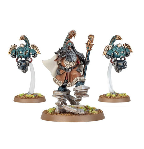 Dit is een afbeelding van het miniatuur Grimnyr - Leagues of Votann voor het spel Warhammer, te koop bij Tabletop Miniature Wargames spellenwinkel Speldorado in delft