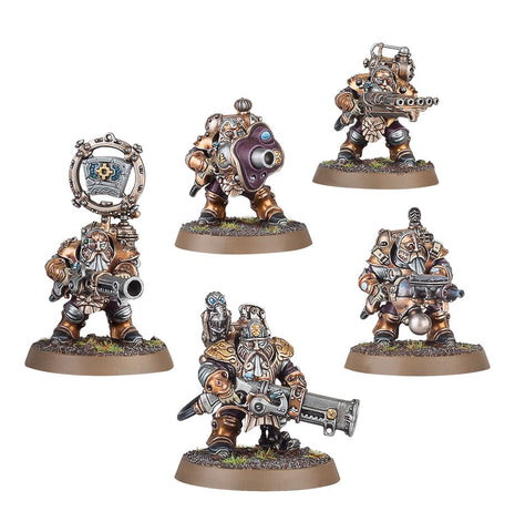 Dit is een afbeelding van het miniatuur Grundstok Thunderers - Kharadon Overlords voor het spel Warhammer, te koop bij Tabletop Miniature Wargames spellenwinkel Speldorado in delft