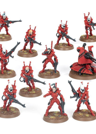 Dit is een afbeelding van het miniatuur Guardians - Aeldari voor het spel Warhammer, te koop bij Tabletop Miniature Wargames spellenwinkel Speldorado in delft