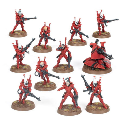 Dit is een afbeelding van het miniatuur Guardians - Aeldari voor het spel Warhammer, te koop bij Tabletop Miniature Wargames spellenwinkel Speldorado in delft