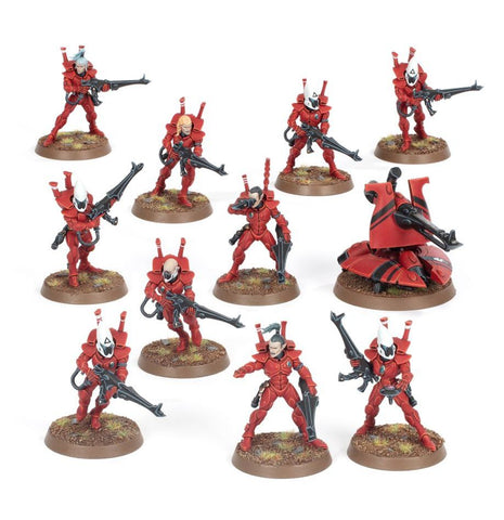 Dit is een afbeelding van het miniatuur Guardians - Aeldari voor het spel Warhammer, te koop bij Tabletop Miniature Wargames spellenwinkel Speldorado in delft