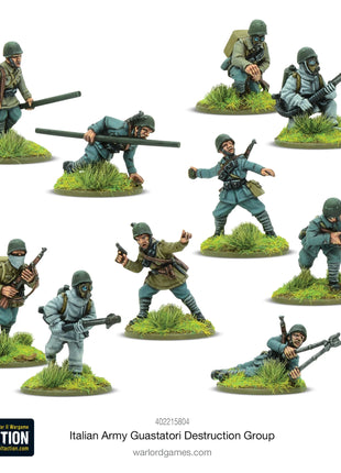 Dit is een foto van het spel Italian Army Guastatori Destruction Group te koop bij Speldorado Spellenwinkel Delft